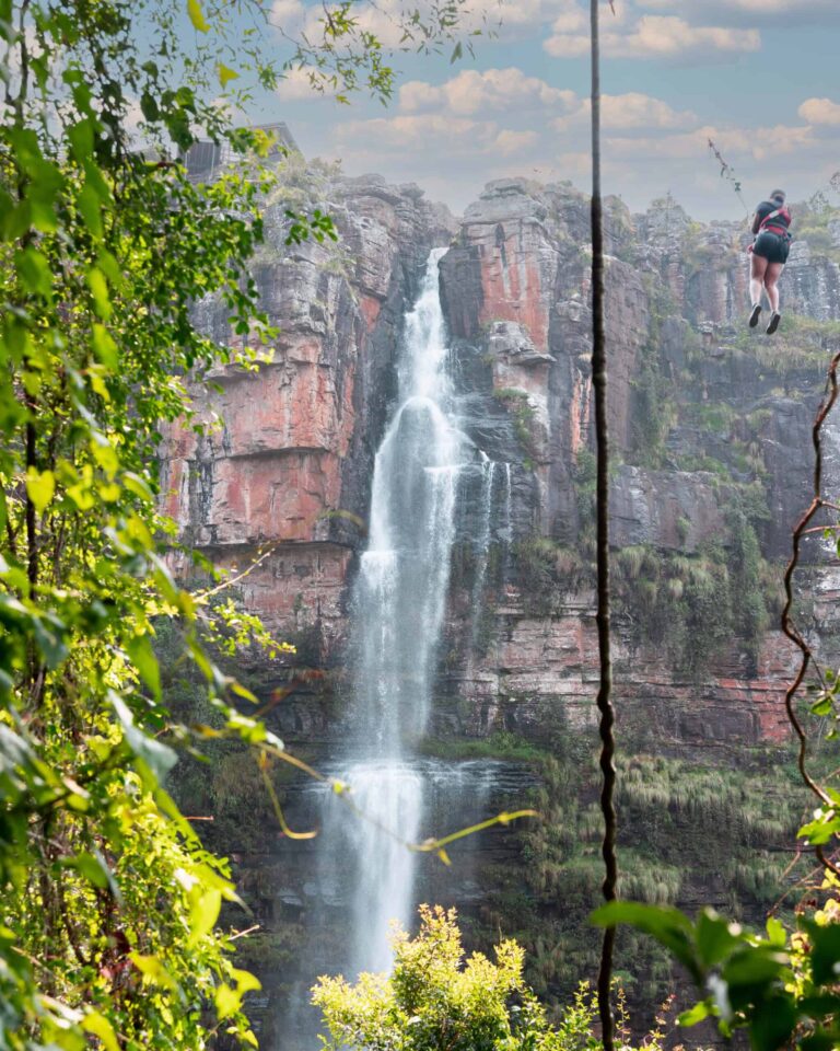 Lady on Graskop Gorge Swing